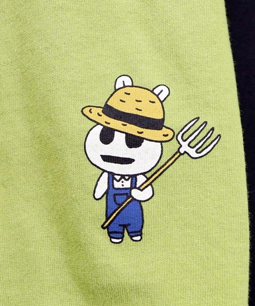 ScoLar Parity(スカラーパリティ)の「361119:山からクマ大根Tシャツ(Tシャツ/カットソー・レディース・オフホワイト/ブラック・M)」の4枚目の写真
