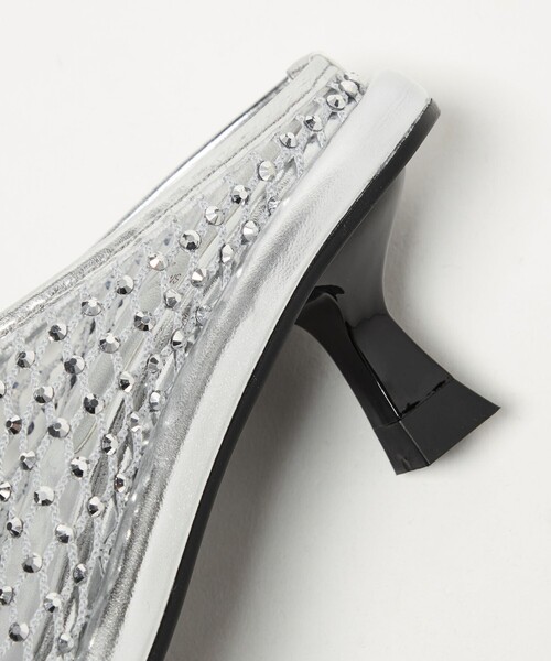 SY UNITED ARROWS(シーユナイテッドアローズ)の「<SY>グレアネットミュール サンダル55↑(サンダル・レディース・シルバー/ブラック・23.5cm/24cm/24.5cm/25cm/22cm/22.5cm/23cm)」の10枚目の写真