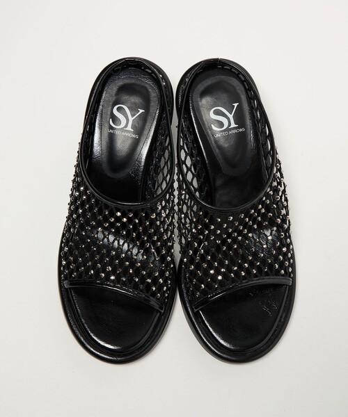 SY UNITED ARROWS(シーユナイテッドアローズ)の「<SY>グレアネットミュール サンダル55↑(サンダル・レディース・シルバー/ブラック・23.5cm/24cm/24.5cm/25cm/22cm/22.5cm/23cm)」の11枚目の写真