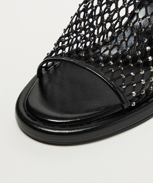 SY UNITED ARROWS(シーユナイテッドアローズ)の「<SY>グレアネットミュール サンダル55↑(サンダル・レディース・シルバー/ブラック・23.5cm/24cm/24.5cm/25cm/22cm/22.5cm/23cm)」の12枚目の写真