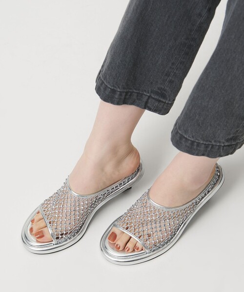 SY UNITED ARROWS(シーユナイテッドアローズ)の「<SY>グレアネットミュール サンダル55↑(サンダル・レディース・シルバー/ブラック・23.5cm/24cm/24.5cm/25cm/22cm/22.5cm/23cm)」の15枚目の写真