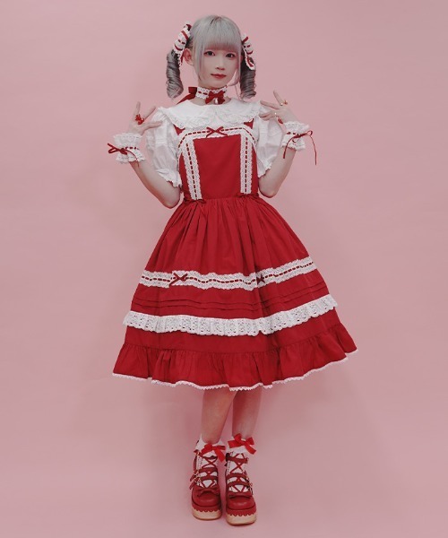 Chalmiere（シャルミエール）の「はしごレースジャンスカ（ワンピース