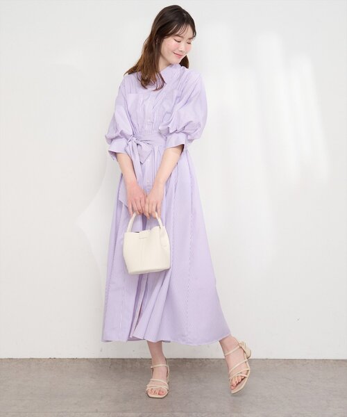 willfully バルーンスリーブシャツワンピース Cham. シャツワンピース バルーンスリーブシャツワンピース : ZOZOTOWN