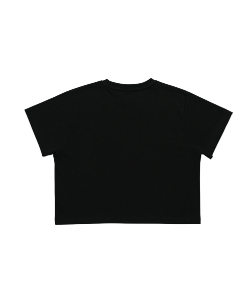 MACNI(マクニ)の「RETRO LOGO CROP T-SHIRT BLACK(Tシャツ/カットソー・レディース・ブラック・FREE)」の4枚目の写真