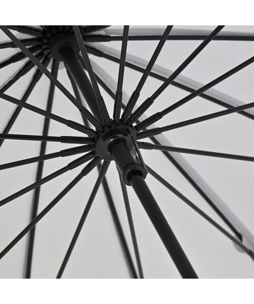 Francfranc(フランフラン)の「16本骨切り継ぎライン 長傘 54cm グレー(晴雨兼用)雨傘 16本骨傘 直径95cm(長傘・レディース・グレー・FREE)」の6枚目の写真
