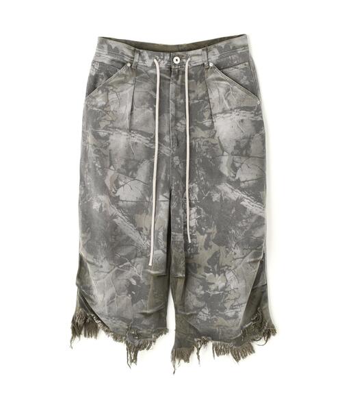 DANKE SCHON(ダンケシェーン)の「DankeSchon/ダンケシェーン/REAL TREE CAMO CUTOFF CARGO SHORTS(カーゴパンツ・レディース・グレー/オリーブ系・L/M)」の2枚目の写真