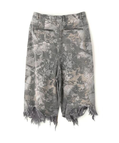 DANKE SCHON(ダンケシェーン)の「DankeSchon/ダンケシェーン/REAL TREE CAMO CUTOFF CARGO SHORTS(カーゴパンツ・レディース・グレー/オリーブ系・L/M)」の3枚目の写真