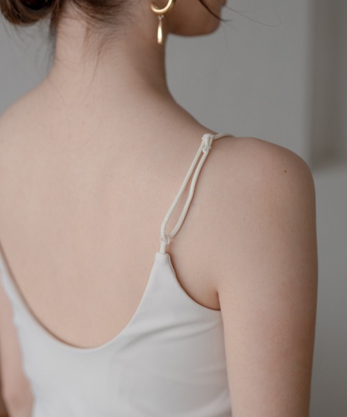 mideal（マイディール）の「back open camisole / バックオープンキャミソール（キャミソール・レディース・ブルーグリーン/チャコールグレー/アイボリー・FREE）」の13枚目の写真