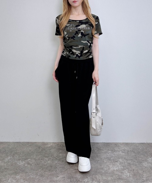 INGNI（イング）の「メイサイレイヤードラインストーンロゴトップス（Tシャツ/カットソー・レディース・グレー系その他3/カーキ系2・M）」の15枚目の写真