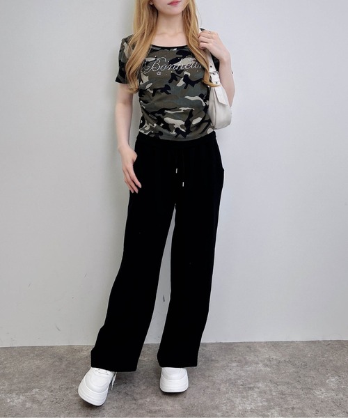 INGNI（イング）の「メイサイレイヤードラインストーンロゴトップス（Tシャツ/カットソー・レディース・グレー系その他3/カーキ系2・M）」の16枚目の写真