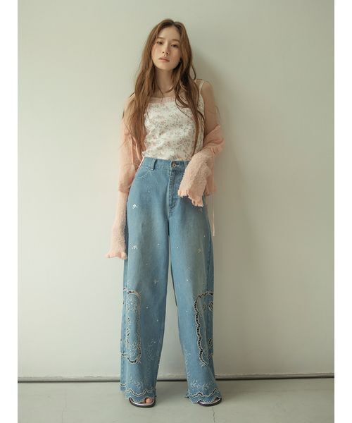 LILY BROWN（リリーブラウン）の「レイヤードキャミソールセット（Tシャツ/カットソー・レディース・イエロー/ホワイト/グレー・F）」の21枚目の写真