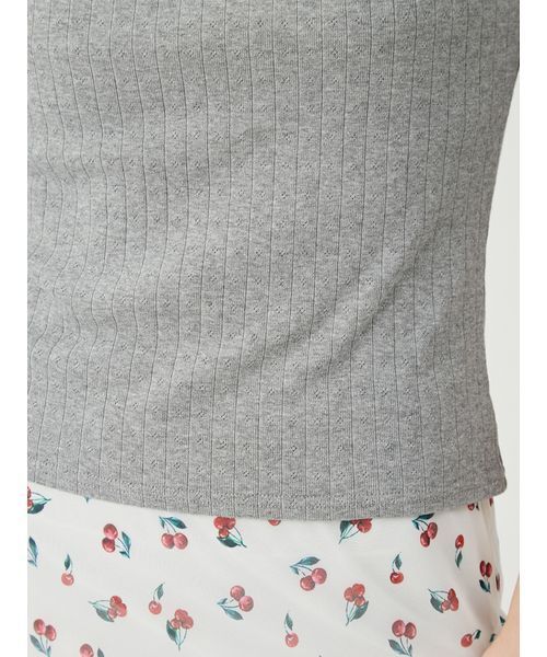 LILY BROWN（リリーブラウン）の「レイヤードキャミソールセット（Tシャツ/カットソー・レディース・イエロー/ホワイト/グレー・F）」の7枚目の写真