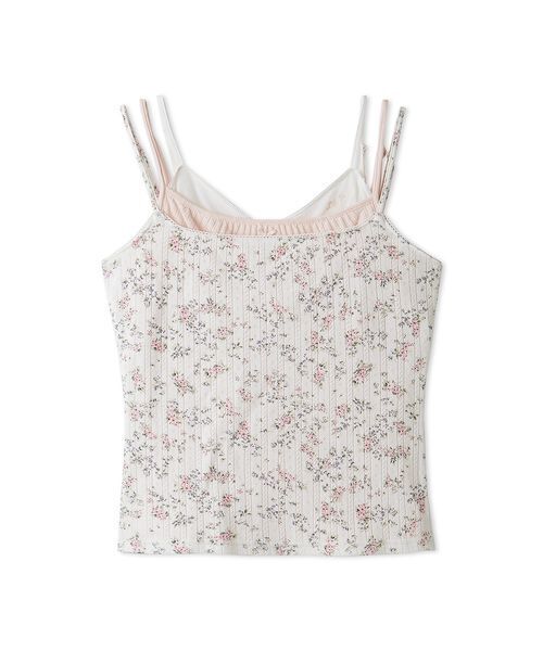 LILY BROWN（リリーブラウン）の「レイヤードキャミソールセット（Tシャツ/カットソー・レディース・イエロー/ホワイト/グレー・F）」の16枚目の写真