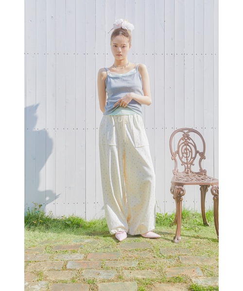 LILY BROWN（リリーブラウン）の「レイヤードキャミソールセット（Tシャツ/カットソー・レディース・イエロー/ホワイト/グレー・F）」の22枚目の写真