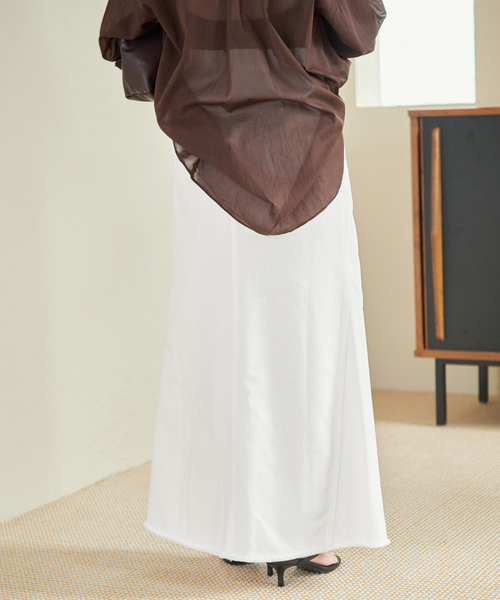 plage(プラージュ)の「Garment dye long スカート(スカート・レディース・ホワイト/ベージュ・38/36/34)」の8枚目の写真