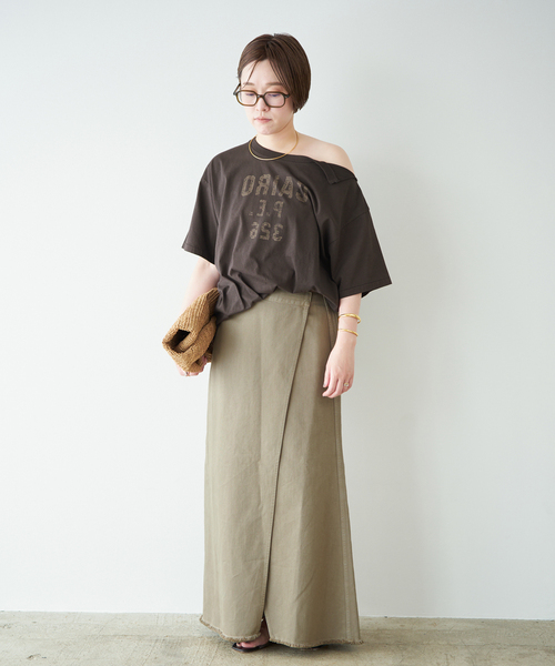 plage(プラージュ)の「Garment dye long スカート(スカート・レディース・ホワイト/ベージュ・38/36/34)」の9枚目の写真