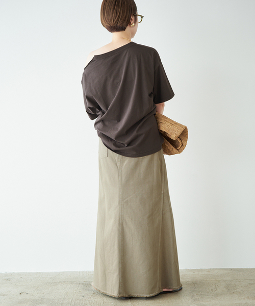 plage(プラージュ)の「Garment dye long スカート(スカート・レディース・ホワイト/ベージュ・38/36/34)」の11枚目の写真