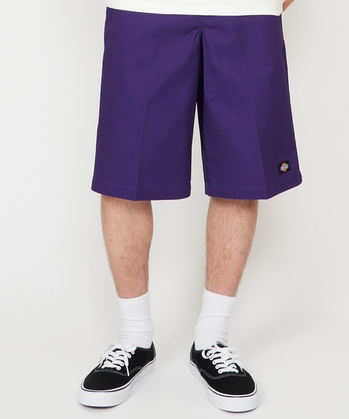 Dickies(ディッキーズ)の「Dickies/ディッキーズ 13" ワークショーツ ルーズフィット "42283"(チノパンツ・メンズ・ホワイト/ブラック/ライトベージュ/ダークグリーン/ヘザーチャコール/チャコールグレー/パープル/イエロー/オレンジ/ロイヤルブルー/ネイビー/レッド/グリーン/ピンク/ダークブラウン/オリーブ/カーキ・34/36/28/30/32)」の13枚目の写真