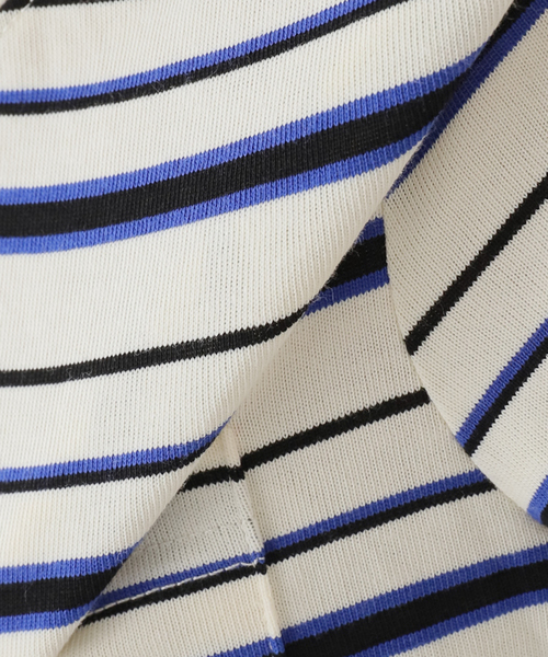 DEUS EX MACHINA(デウスエクスマキナ)の「DEUS/デウスエクスマキナ Pierre Stripe Tee(Tシャツ/カットソー・レディース・アイボリー/ブラウン・FREE)」の21枚目の写真