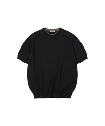 GNOK（グノック）の「レイヤードラウンド半袖ニット - 3カラー（ニット/セーター）」