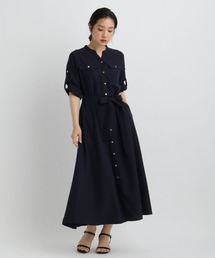 Andemiu（アンデミュウ）の「【WEB限定】キンボタンサファリワンピース半袖685208（ワンピース）」