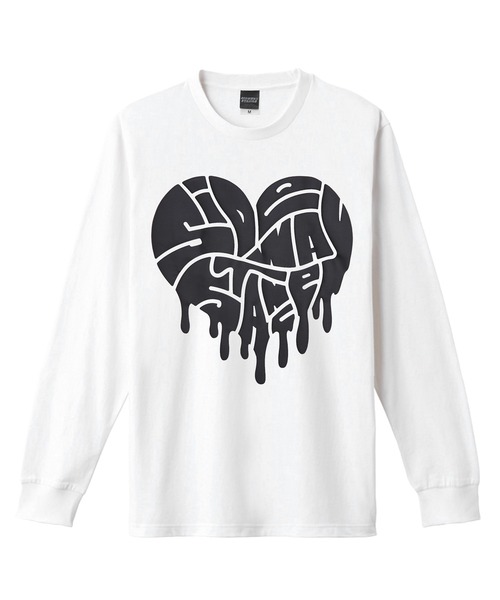 SIDEWAY STANCE(サイドウェイスタンス)の「【SIDEWAY STANCE】ドリップロゴハート 長袖Tシャツ(Tシャツ/カットソー・メンズ・ホワイト/ブラック/オートミール・LARGE/MEDIUM/SMALL/X-LARGE)」の14枚目の写真