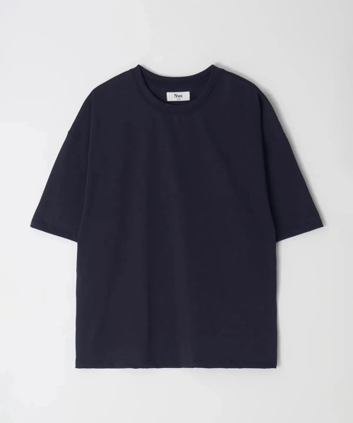 NUS(ナス)の「YEI 1/2 Tee (リブ) ネイビー(Tシャツ/カットソー・メンズ・その他・FREE)」の1枚目の写真