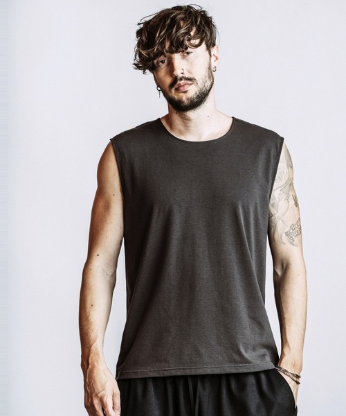 NO ID.(ノーアイディ)の「【NO ID.】Sleeveless Pullover / スリーブレス プルオーバー(Tシャツ/カットソー・メンズ・ホワイト/ブラック/グレー・ONE SIZE)」の19枚目の写真