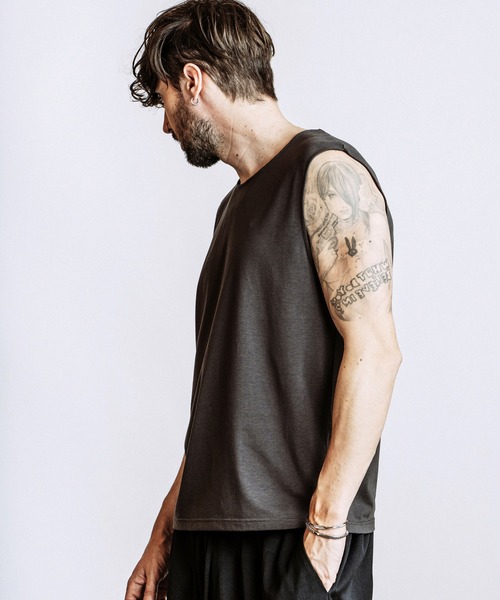 NO ID.(ノーアイディ)の「【NO ID.】Sleeveless Pullover / スリーブレス プルオーバー(Tシャツ/カットソー・メンズ・ホワイト/ブラック/グレー・ONE SIZE)」の20枚目の写真