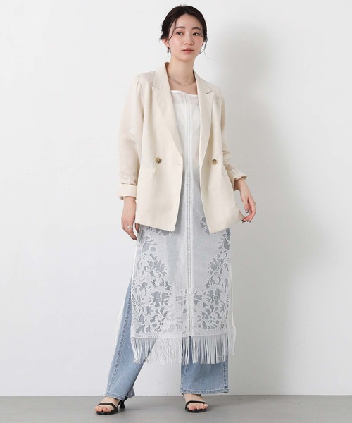 Gready Brilliant(グレディブリリアン)の「パネルフリンジキャミ(ワンピース・レディース・ブラック/オフホワイト・38)」の13枚目の写真