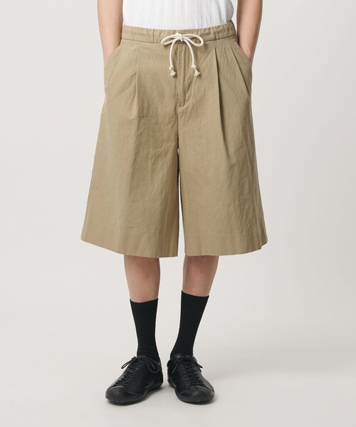 MONKEY TIME(モンキータイム)の「コットン ヘンプ 2P バギー イージー ショーツ(その他パンツ・メンズ・ダークグレー/ベージュ・S/M/L)」の1枚目の写真