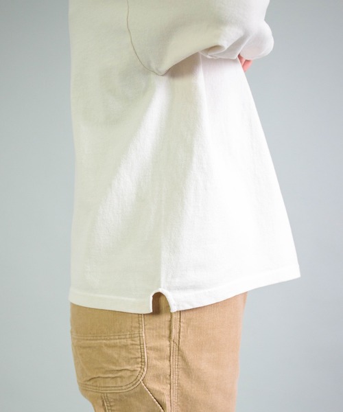 OMNIGOD（オムニゴッド）の「[OMNIGOD womens / オムニゴッド] ８/天竺 ボートネックマニッシュＴシャツ（Tシャツ/カットソー・レディース・ブラック/アイボリー/グレー・FREE）」の9枚目の写真