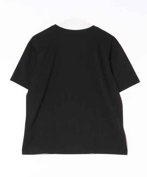 aimoha（アイモハ）の「刺繍風カジュアルロゴプリントTシャツ（Tシャツ/カットソー・レディース・ブラック/ライトグレー/ホワイト・FREE）」の7枚目の写真