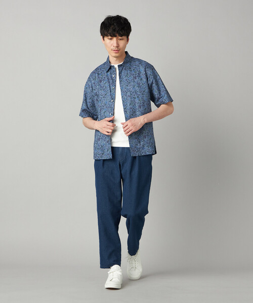 COMME CA MEN(コムサメン)の「メッシュデニム インタックイージーパンツ(その他パンツ・メンズ・ネイビー/ブルー・M/L)」の3枚目の写真