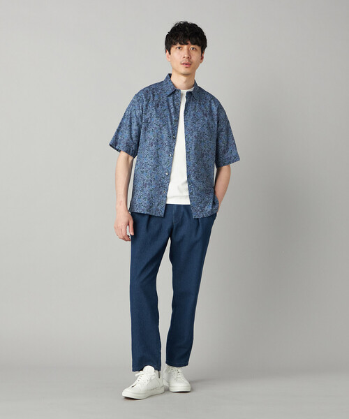 COMME CA MEN(コムサメン)の「メッシュデニム インタックイージーパンツ(その他パンツ・メンズ・ネイビー/ブルー・M/L)」の4枚目の写真
