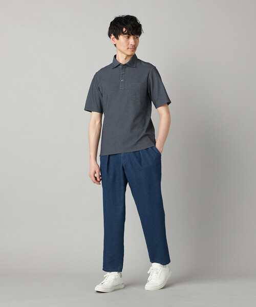 COMME CA MEN(コムサメン)の「メッシュデニム インタックイージーパンツ(その他パンツ・メンズ・ネイビー/ブルー・M/L)」の5枚目の写真