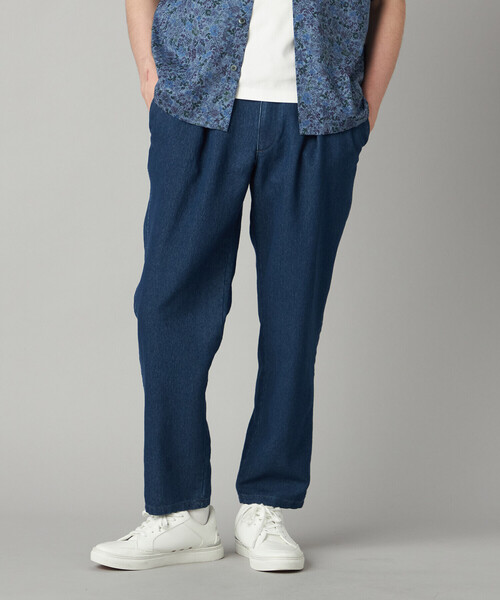 COMME CA MEN(コムサメン)の「メッシュデニム インタックイージーパンツ(その他パンツ・メンズ・ネイビー/ブルー・M/L)」の8枚目の写真