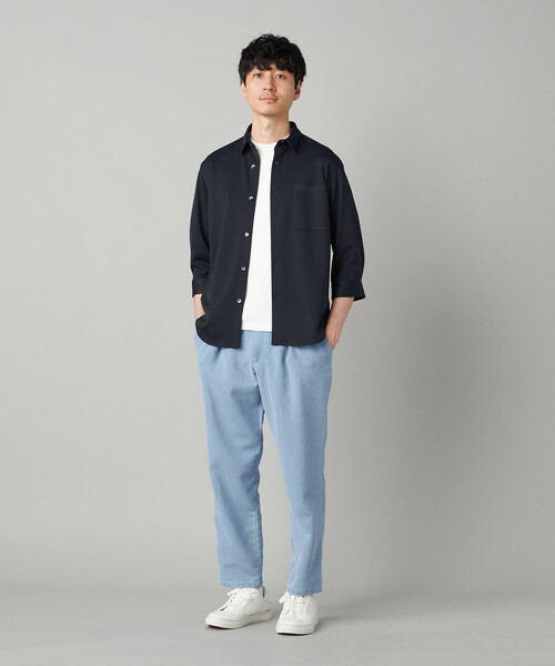 COMME CA MEN(コムサメン)の「メッシュデニム インタックイージーパンツ(その他パンツ・メンズ・ネイビー/ブルー・M/L)」の11枚目の写真