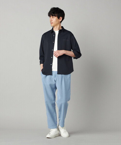 COMME CA MEN(コムサメン)の「メッシュデニム インタックイージーパンツ(その他パンツ・メンズ・ネイビー/ブルー・M/L)」の12枚目の写真