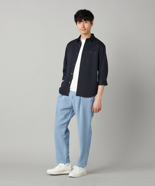 COMME CA MEN(コムサメン)の「メッシュデニム インタックイージーパンツ(その他パンツ・メンズ・ネイビー/ブルー・M/L)」の13枚目の写真