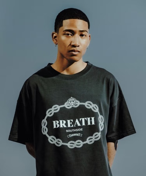 STYLISE（スタイライズ）の「【BREATH】ROYAL LOGO TEE / 2カラー [BR26SS-C5026]（Tシャツ/カットソー・メンズ・ブラック/ホワイト・L/M）」の4枚目の写真
