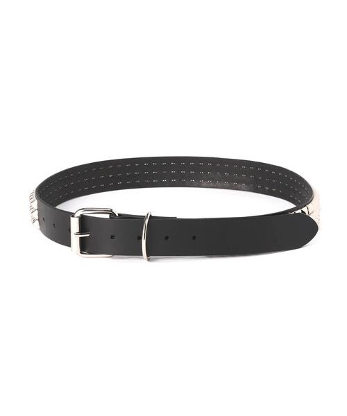 ADAM PATEK(アダムパテック)の「ADAMPATEK/アダムパテック/Studs Belt Pyramid(ベルト・メンズ・ブラック・F)」の2枚目の写真