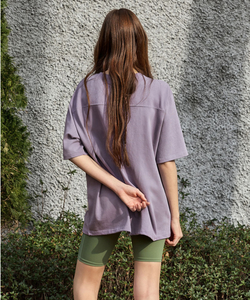 DEVIWEAR(デヴィウェア)の「ピグメントルーズフィットT DEVI-T0156-パープル(Tシャツ/カットソー・レディース・パープル・FREE)」の3枚目の写真