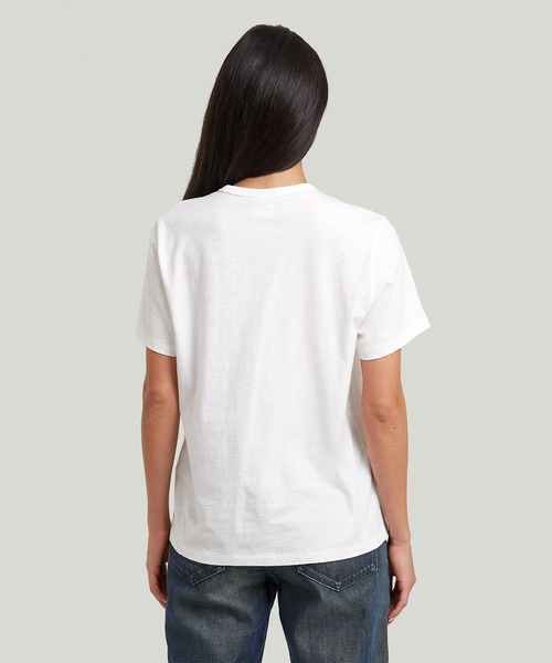 G-STAR(ジースター)の「Regular Text T-Shirt/レギュラーフィットメッセージグラフィックTシャツ(Tシャツ/カットソー・レディース・ホワイト・SMALL/MEDIUM/X-SMALL)」の3枚目の写真