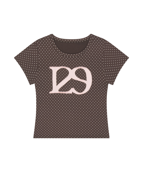 ILLIGO(イリゴ)の「129ロゴパッチフィッテッドTシャツブラウンドット(Tシャツ/カットソー・レディース・その他・OS)」の4枚目の写真