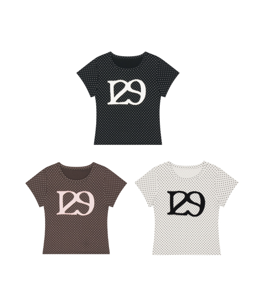 ILLIGO(イリゴ)の「129ロゴパッチフィッテッドTシャツブラウンドット(Tシャツ/カットソー・レディース・その他・OS)」の6枚目の写真