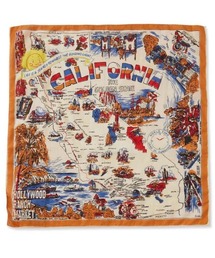 BINDU ・HOLLYWOOD RANCH MARKET /CALIFORNIA MAP バンダナ