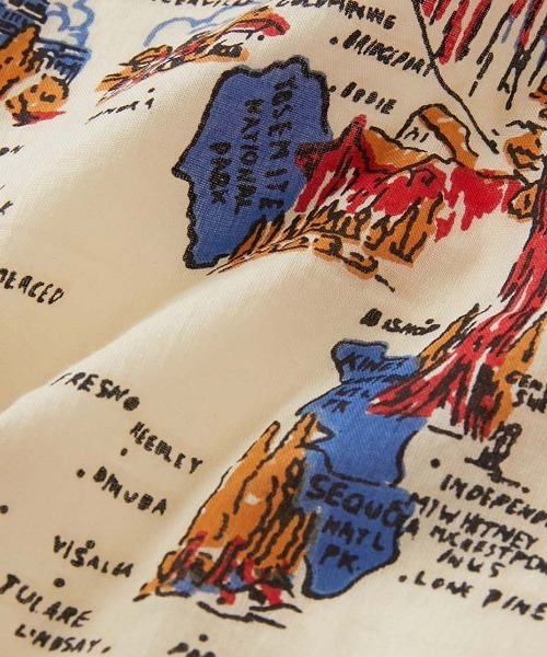 HOLLYWOOD RANCH MARKET(ハリウッドランチマーケット)の「BINDU ・HOLLYWOOD RANCH MARKET /CALIFORNIA MAP バンダナ(バンダナ/スカーフ・メンズ・その他・ONE SIZE)」の3枚目の写真