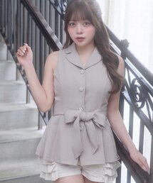 OLIVE des OLIVE（オリーブデオリーブ）の「【Belle Charme】Ribbon Belt Jacket（その他アウター）」
