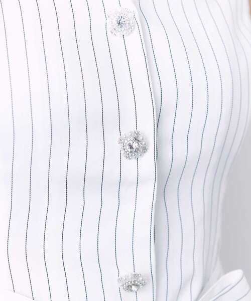 OLIVE des OLIVE（オリーブデオリーブ）の「【Belle Charme】Ribbon Belt Jacket（その他アウター・レディース・ドット/オフホワイト/ベージュ・FREE）」の10枚目の写真
